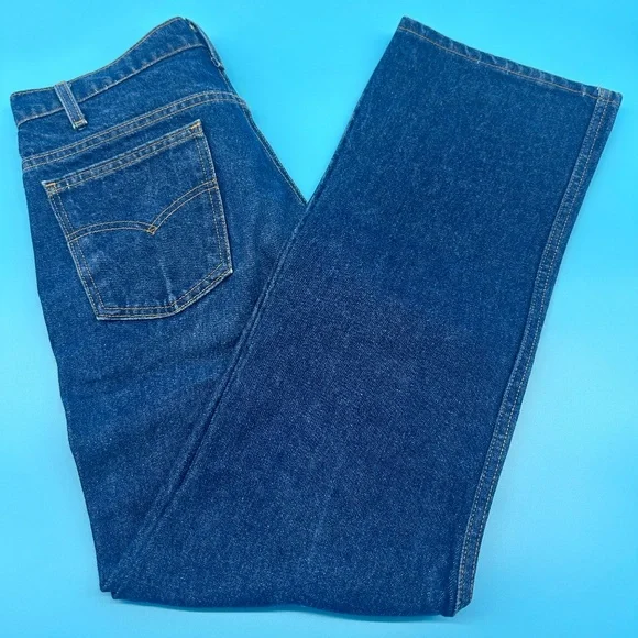 Vintage Levis Men's 34x30 517 Orange Tab Denim Jeans - USA Made - Picture 2 of 10